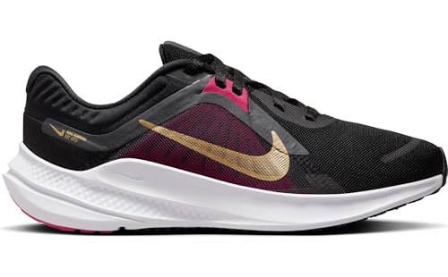 Nike WMNS Quest 5, Low Women, Black Metallic Gold Dk Smoke Grey, 4.5 UK - Image 6
