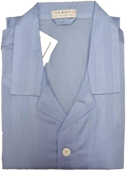 PDA Pigiama Uomo lungo riga raso 100% Cotone Popeline Made in Italy