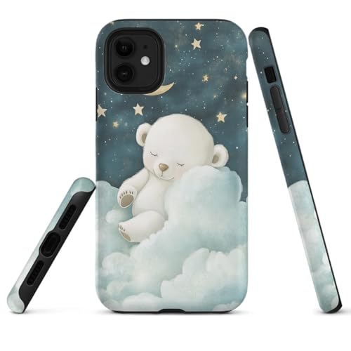 HYPESTYLE Bears Phone Case Compatible with iPhone 16 15 14 13 12 Compatible with Samsung Galaxy S20 S19 Ultra S18 S17 FE 2 Layer Heavy Duty Shockproof