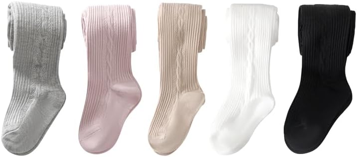 Baby Girl Tight Thin Thick Cable Knit Tight Pants Polyester Leggings Stockings Pantyhose For Newborns And Infants