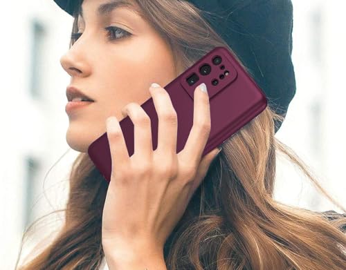 Image of DIZORO Samsung Galaxy S20 Ultra Case 6.9inch, Liquid Silicone Gel Rubber Shockproof Case Soft Microfiber Cloth Lining Cushion Compatible with Samsung S20 Ultra (Wine)