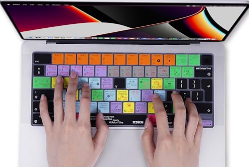 XSKN Ableton Live Shortcut EU Version Keyboard Cover Skin for 2026-2021 MacBook Pro 14 16 inch MacBook Air 13 15 inch with M5/M4/M3/M2/M1 and MacBook Neo by XSKN - Image 6