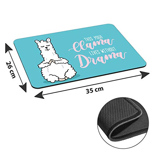 Pedea 67007197 Tappetino per mouse 35 x 26 cm Yoga Lama - Mousepad - Immagine 1
