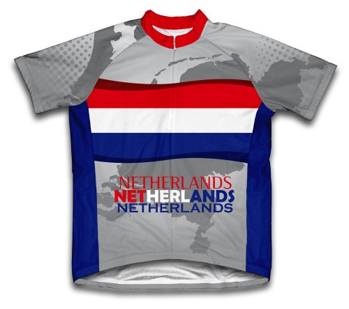ScudoPro Netherlands Short Sleeve Cycling Jersey for Youth - Size M Gray