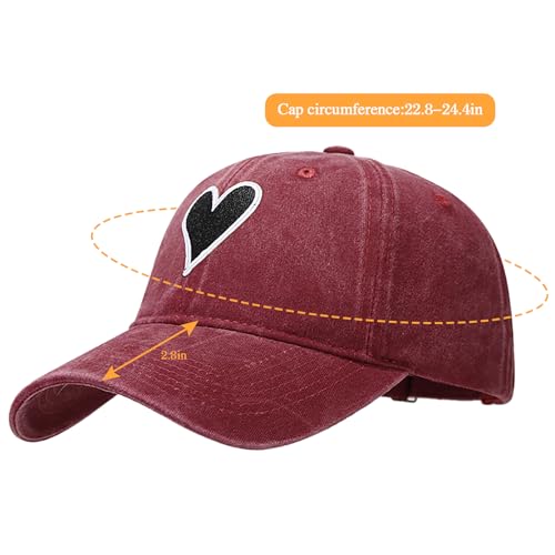Image of XYIYI Vintage Washed Distressed Baseball Cap Adjustable Cotton Dad Hat for Women Men