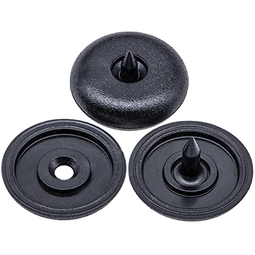 Rexka 2 Sets Front Top & Bottom Buttons Seat Belt Buckle Stop for BMW Mini 72111950829 72111917406