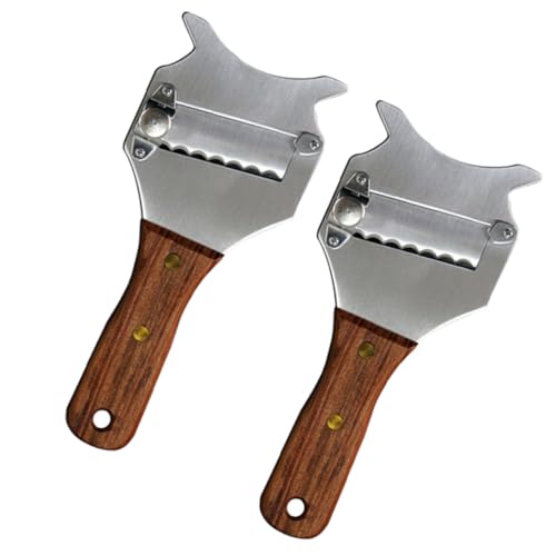 MUELODSIC 2 Piezas Rallador y Cortador de Trufas y Queso Inoxidable Afilado para Chocolate y Cocina Diseño y Uso Multifunción