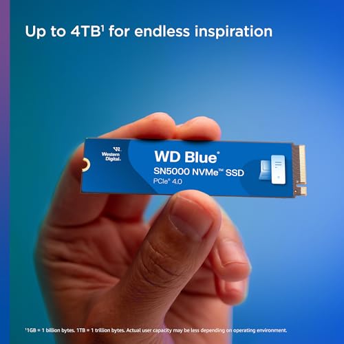 Western Digital 1TB WD Blue SN5000 NVMe Internal Solid, photo 3 of 4