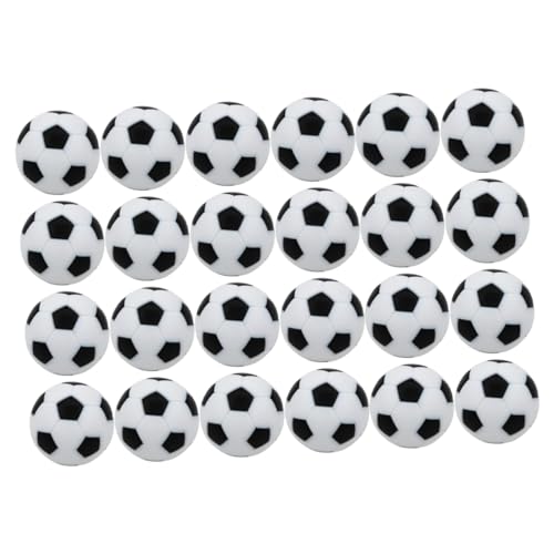 Garneck 32mm Plastic Soccers 24pcs Table Soccer Balls Quick Assembly for Home Mall Football Games