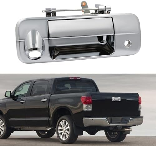 Amazon.com: JDMON Chrome Tailgate Door Handle w/Rear Camera Hole ...