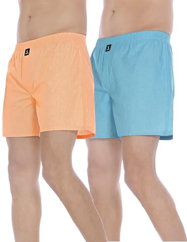 Image of Cotton Boxer Shorts for Men, Breathable, Comfortable & Lightweight (Pack of 2)