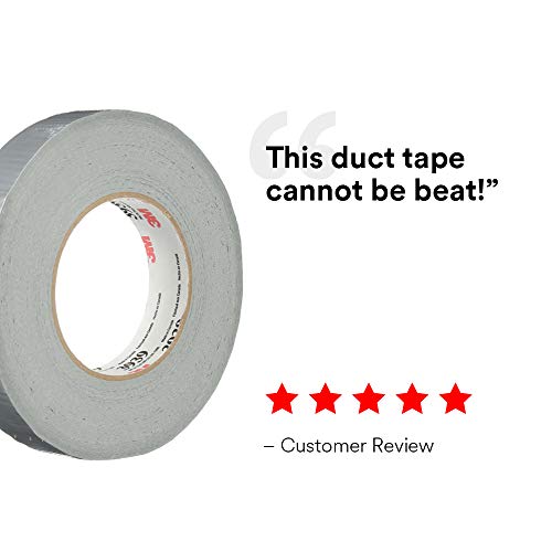 3M Talc 3939 Heavy Duty Duct Tape, Silver, .94 In X 60 Yd X 9.0 Mil – Professional Grade Water-Resistant Duct Tape For Sealing, Holding, Bundling And Reinforcing, Case Of 36 #TOP4