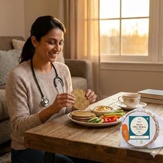 NIHKAN Baked Bajra Methi Bhakhri - 200 Gms | Ready to Eat Millet Snack | Low Calorie No Palm Oil No Preservatives | Healthy Traditional Gujarati Snacks | Made in cold pressed sesame oil