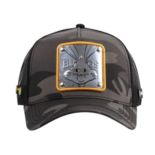 Capslab Bugs Bunny Looney Tunes Grau Camouflage Trucker Cap - One-Size