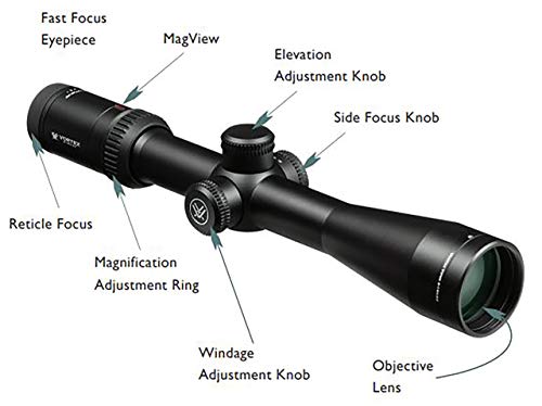 Vortex Optics Viper Hs 4-16X44 Second Focal Plane Riflescope - Dead-Hold Bdc Reticle (Moa) #TOP4