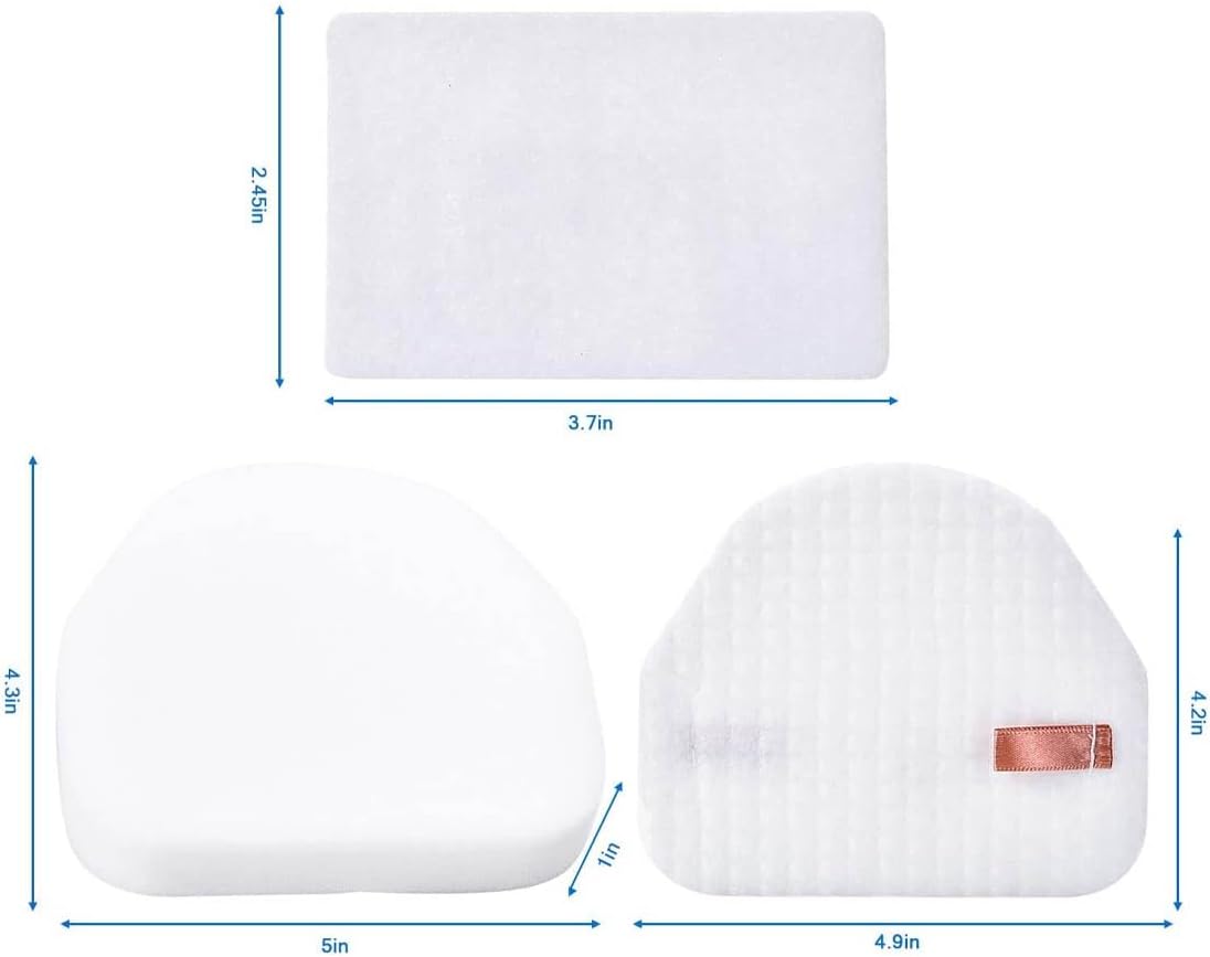 Dimensions of the replacement filters