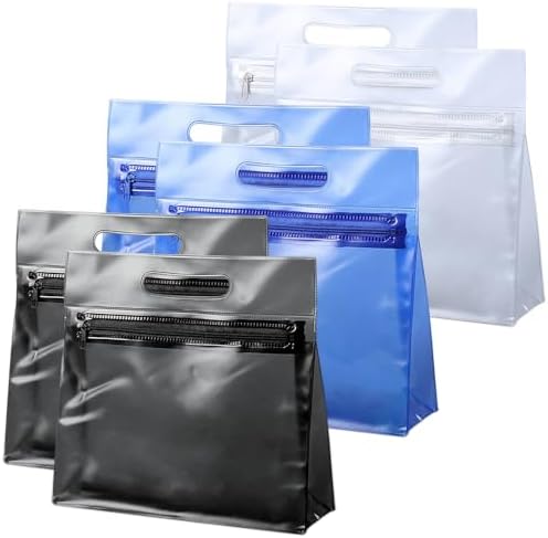 Neceser Transparente Viaje Avion,6 Piezas Traslucido Kit Viaje Av...