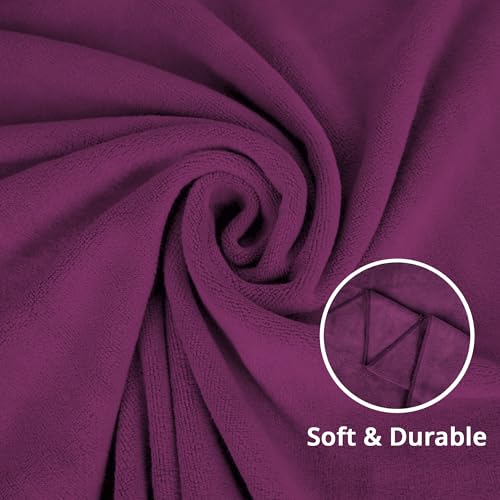 Image of CARZZO Microfiber Car Cleaning Cloth 400GSM - Pack of 2 (60x40cm) Super Absorbent Lint-Free Towels for Car Bike Cleaning
