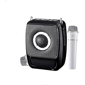 TDMYCS Voice Versterker Draadloze Voice Versterker met Twee Microfoon Oplaadbare Draagbare Draadloze Voice PA Speaker…
