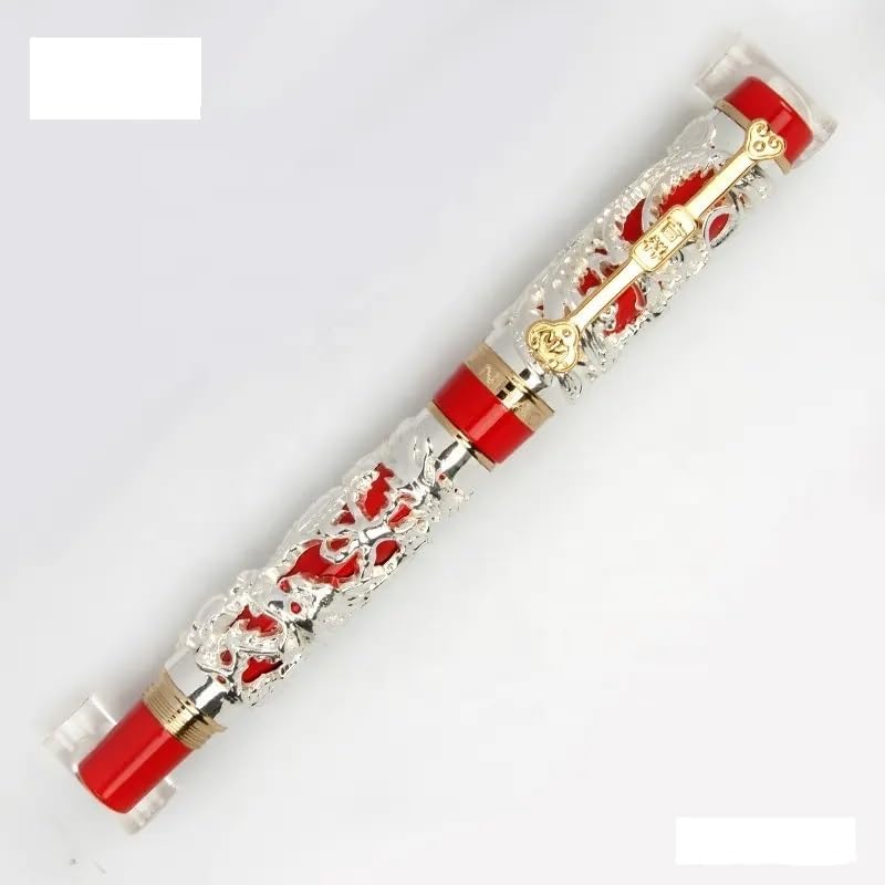 Levin Jinhao Fountain Pen Dragon Phoenix pattern Signature Calligraphy