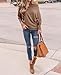 Lacozy Women's Off The Shoulder Tops Waffle Knit Oversized Sweatshirt Long Sleeve Tunic Shirts Pullover Sweaters Coffee S