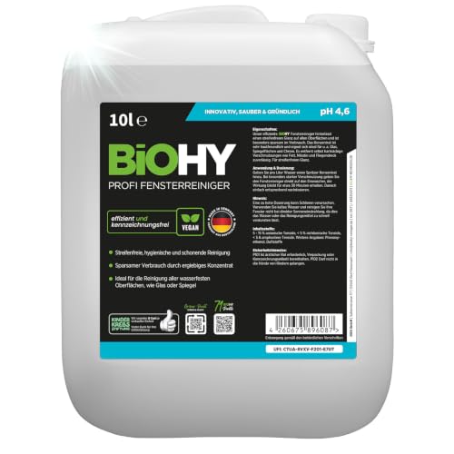BiOHY Concentrated Glass Cleaner - 10L Canister