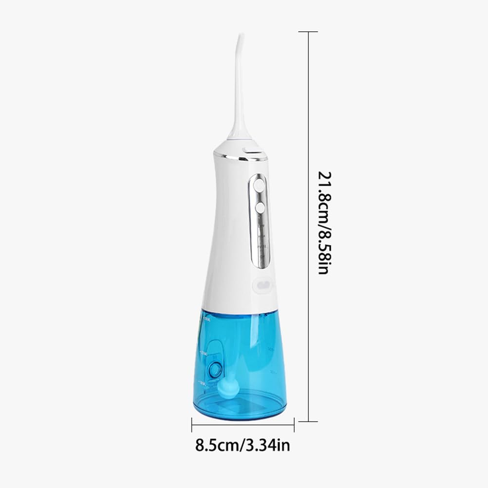 Irrigador Bucal Portátil Inalámbrico con 4 Modos Y 6 Boquillas De Chorro, Resistente Al Agua IPX7, Recargable.