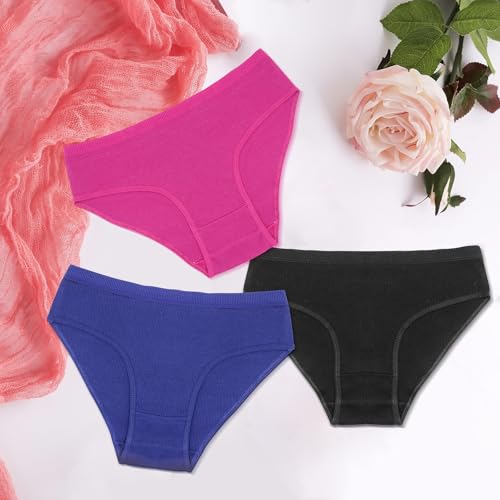 7 Pack Cotton Underwear for Women Sexy Low Rise Ribbed Hipster Breathable Soft Womens Bikini Panties Cheeky - Image 6