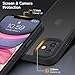 Mootobo for iPhone 11 Case Built-in 2 HD Screen Protectors and HD Lens Protector, Anti-Fingerprint Matte Back 10FT Military Grade Drop Shockproof Phone Case for iPhone 11 6.1 inch – Black