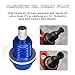 UZZH M14x1.5 Magnetic Oil Drain Plug, Aluminum Oil Pan Drain Plug Repair Kit with Crush Washer Gaskets, Oil Drain Nut Bolt for Most Ford, GM, Hyundai, KIA, Accord, Civic, Odyssey, Motorcycles (Blue)