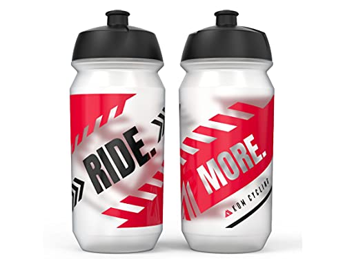 Kom Cycling WB01 Water Bottle Collection 500Ml (16.9Oz) Cycling Water Bottle Inspiration (2 Bottles cover