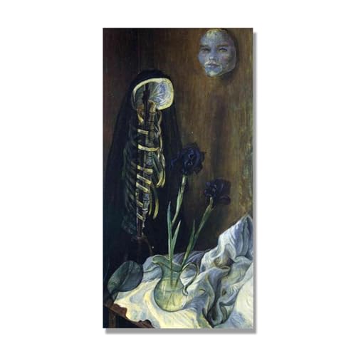 Tableau Abstrait Otto Dix Toile Déco Murale Intérieur Moderne Nature Morte 40x80