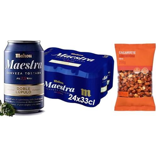 UBOON - Cerveza Clásica Dorada Lager: Suave Sabor, Refrescante y con Espuma Firme - PACK 12 Latas de 33cl, 4.8% Vol. Alcohol + ¡Incluye un Cocktail mezcla Mercadona de Regalo (SIN, CACAHUETES)