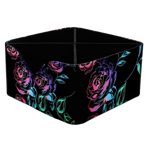 Porte-stylos rectangulaire rose fluo au design moderne et couleur vibrante - 2