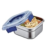 Genérico Envases Para Alimentos, Segura Para Congelador Y Lavavajillas | Recipientes De Alimentos Herméticos De Acero Inoxidable - Para Snacks Ensaladas Preparación De Comidas Escuela Oficina Camping