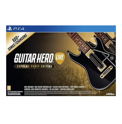 Image of Guitar Hero Live Guitar Controller with Strap and USB Dongle but no outer box (PS4)