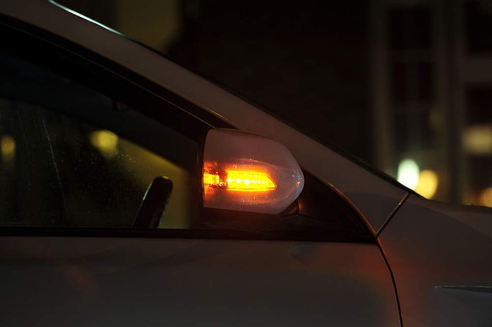 Amazon.com: iJDMTOY JDM Clear Lens Amber Sequential Flash LED Side