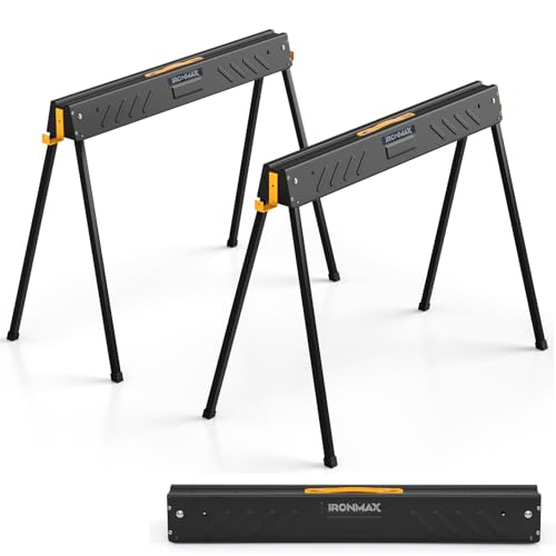 IRONMAX Heavy Duty Folding Saw Horses