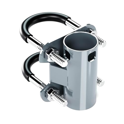 Weather Antennas Mounting Brackets Heavy Duty Steel Brackets Rusts Proof Bolts Clamping Set for Satellite