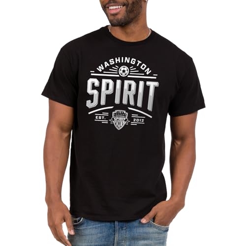Junk Food NWSL - Washington Spirit Deco Modern Adult SS T-Shirt Black