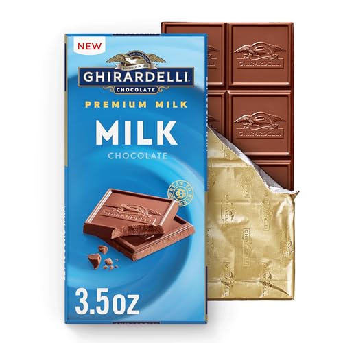GHIRARDELLI Premium Milk Chocolate Bar, 3.5 oz