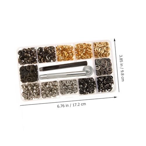 Kit œillets de couture pour sac cuir et outils installation œillets multicolores DIY