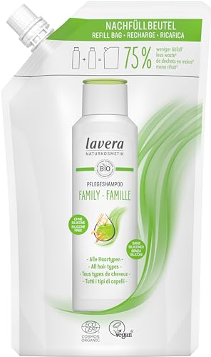 lavera Shampoo Nachfüllbeutel Pflegeshampoo Family 500 ml