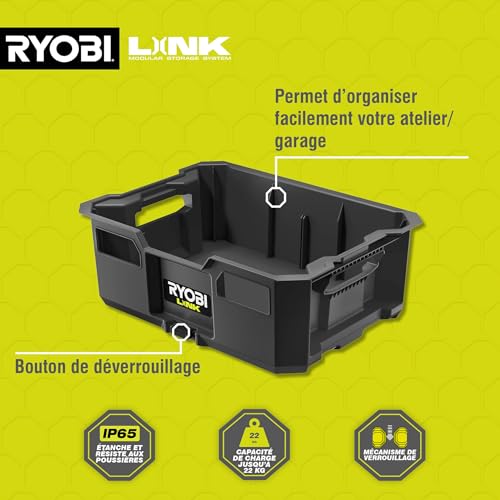Caisse Outils Ouverte RYOBI LINK pour Aménager un Garage Ordonné - 3
