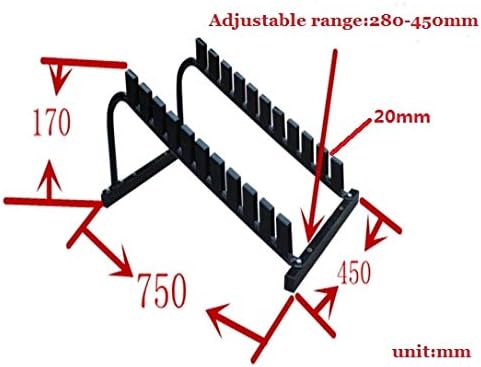 Ochoos Best Adjustable Width Ceramic Tiles Floor Porcelain Display Stand Rack Capacity 400Kg,
