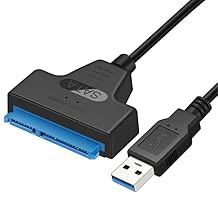 NTQinParts USB 3.0 to 2.5" SATA III Hard Drive Adapter Cable/UASP Converter for Samsung 870 EVO SATA III SSD 2.5 Internal Solid State Drive 250GB 500GB 1TB 2TB 4TB