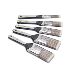 Harris Seriously Good No Loss Paint Brushes for Walls and Ceilings, 5 Brush Pack, 0.5″ 1″ 1.5″ 2″