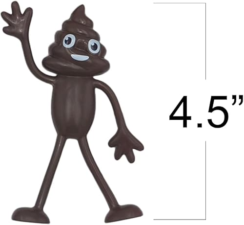 Miniatura 3 de ArtCreativity Juguetes flexibles para excrementos  Juego de 12 figuras flexibles para caca para niños, juguetes para aliviar el estrés, decoraciones