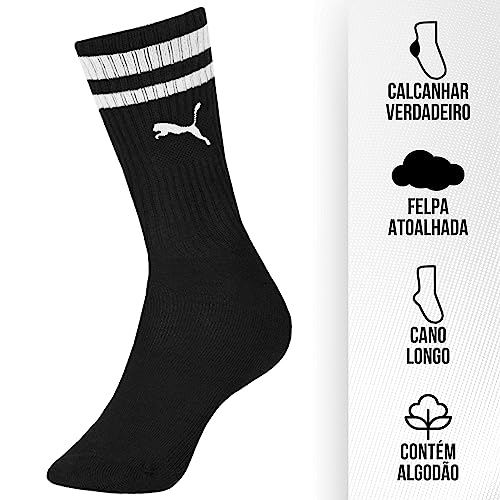 Kit 04 Pares de Meia Puma Cano Longo Heritage | KIT C | 34-39