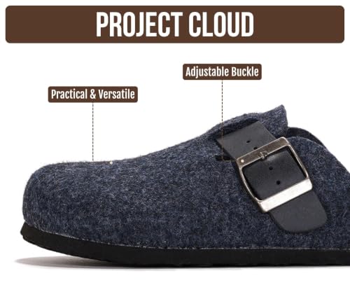 Image of 100% Genuine Leather Slip-on Footbed Clogs for Women - Fall Shoes for Women